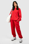 Womens Petite Dsgn Studio Tracksuit - Red - L, Red