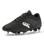 Canterbury Mixte Phoenix Raze Sol Mou Bottes de Rugby, Noir/Blanc, 50.5 EU