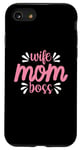 Coque pour iPhone SE (2020) / 7 / 8 Moms the Boss – Cadeau mignon pour la fête des mères