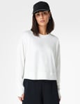 After Class Crop Sweatshirt - Lily White - S