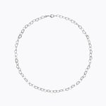 Caroline Svedbom Heart Chain Halsband (Rhodium)