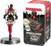 Figurine Deadpool French Maid Hero Collector Eaglemoss Marvel Boite Métal 12 Cm