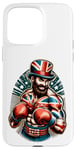 Coque pour iPhone 15 Pro Max Boxe Drapeau Britannique Union Jack Grande Bretagne GB