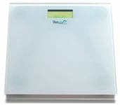 ELECTRONIC BATTERY OPERATED BATHROOM SCALES BRIGHT WHITE BLUE CANYON