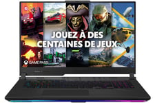 ROG SCAR17-G733PYV 17.3" WQHD 240Hz AMD Ryzen 9 7945HX RAM 32 Go DDR5 1 To SSD GeForce RTX 4090 TGP 175 W Noir