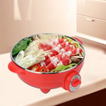 6L Electric Pan Hot Pot BBQ Frying Kitchen Cook Grill with Double Protection 2KW