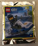 FIGURINE NEUF POLYBAG  LEGO CITY  952207 FOIL LE MOTO JET BATEAU DE LA POLICE