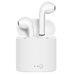 Écouteur Micro casque Oreillette Bluetooth Audio sans fil TWS I7S pour OPPO A3 Couleur Blanc - Marque Yuan Yuan