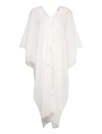 Mango Semi-Transparent Kaftan With Bows Vit