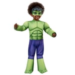 Rubie's Official Marvel Spidey and His Amazing Friends Hulk Deluxe Toddler Costume, Kids Superhero Fancy Dress, Age 2-3 Years,702737