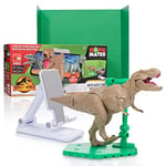 WOW! STUFF - Jurassic World MovieMates Dinosaur Toys | T-Rex Action Figure Hyper Articulated and App | Official Jurassic World and Dominion Dinosaur Toys for Ages 7 to Adult