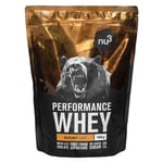 nu3 Performance Whey, noisette - Poudre de protéine 2x1000 g