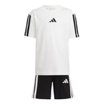 adidas Unisex Kids ESSENTIALS T-SHIRT SET, white/black, 6-7 Years