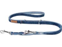 Amiplay Amiplay - 6 I 1 Justerbart Koppel För Hund, Jeans Denim, Storlek Xl, 100-200 Cm X 2,5 Cm Marinblå