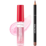 Rimmel Thrill Seeker Glassy Gloss and Lasting Finish Lip Liner (Various Shades) - 100 Coco Suga