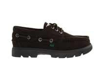 Kickers Lennon Boat Mens Dark Brown Shoes Leather (archived) - Size UK 6.5