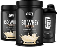 ESN Iso Whey Isolate Protein Powder, Banana Milk, 2 X 908 G with Free Shaker - M