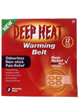 Deep Heat Warming  Pain Relief With heat therapy Belt 2 warming belts UK seller