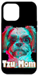 Coque pour iPhone 12 Pro Max Tzu Mom Apparel - Joli design d'amant de chien pour les femmes propriétaires de Tzu