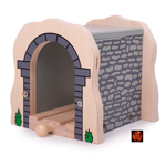 Grey Stone Tunnel Wooden Railway Train Track Accessory compatible Brio + others