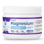 Ultra Lyte Magnesium Glycinate 180g Tasty Grape Flavor + Trace Minerals