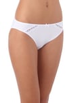 DIM Culotte Femme Dentelle Mes Essentiels By DIM x1, Blanc, L