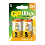 GP Ultra Batterier D (LR20) 1.5V - 2-pack