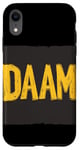 iPhone XR Cool Yellow Daam Speech Outfit Case