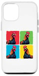 iPhone 12/12 Pro Colorful Cool Chicken Art, Crazy Chicken Rooster Family Case