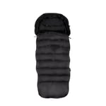 Silver Cross - Jet 5 Footmuff - Pram Accessories - Stroller Footmuff - Foot Warmer - Water Resistant - Black