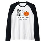 boo to bullying ghost cute unity day orange Halloween b kind Raglan Baseball Tee