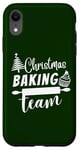 Coque pour iPhone XR Pâtisserie de Noël Cookies Team Candy Canes Fun Festive Baker