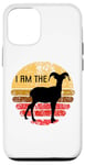 Coque pour iPhone 13 Pro I Am The G.O.A.T. Greatest of All Time Vintage Retro Sunset