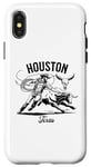 Coque pour iPhone X/XS Houston Texas Rodeo Bull Rider Steer Wrangler Cowboy