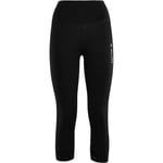 Aclima Womens WarmWool 3/4 Longs (Svart (JET BLACK) Large)