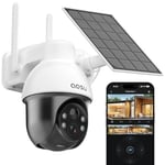 5MP Solar Security Camera Outdoor, 2.4Ghz WiFi Security Camera with Color