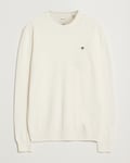 GANT Lambswool Crew Neck Pullover Cream