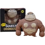 Stretchiga apa-leksaker, Splat apa stressleksak, Squeeze apa splat-leksaker, stressavlastande fidgetleksaker stress squeeze gorilla-leksaker brun Brown