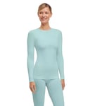 FALKE T-shirt basique chaud à col rond pour femme W L/S SH Matière fonctionnelle à séchage rapide 1 pièce Vert (Jade 7439) Nouveau - Respectueux de l'environnement - XL