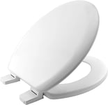 Chicago White Toilet Seat. Wooden Toilet Seat with Water Based Paint for Easy C