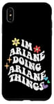 Coque pour iPhone XS Max Retro Groovy Im Ariane Doing Ariane Things Funny Mother's