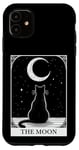 Coque pour iPhone 11 Carte de tarot vintage croissant de lune chat noir maman amoureux des chats