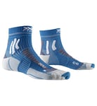 X-Socks Marathon Energy Chaussette Mixte Adulte, Bleu (Teal Blue/Arctic White), FR : S (Taille Fabricant : 35-38)