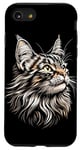 Coque pour iPhone SE (2020) / 7 / 8 Maine Coon Chat Cat Amoureux des Chats Maine Coon Doux