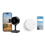 EVE Cam - Caméra intérieure Intelligente, résolution 1080p, Wi-FI, confidentialité absolue & Netatmo Détecteur de Fumée Intelligent, 10 Ans de Batterie, Tests automatisés