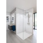 Saint-Gobain Paroi de douche en kit BALEARES® CLAIRE -Verre Timeless 8 mm trempé - L.120 cm x H.198 cm - Profilé aspect chromé