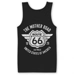 Hybris Route 66 - The Mother Road Linne (Black,XL)