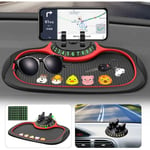 Lablanc - Tapis Antidérapant Voiture 3 en 1 Tapis Téléphone Voiture Antidérapant,Tapis de Rangement Antidérapant pour Tableau de Bord,avec 360°