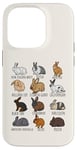 iPhone 14 Pro Type of Rabbits Breeds Collection, Cute Bunny, Rabbit Lovers Case