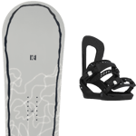 K2 Pack snowboard First Lite 24 + Fixations Femme Gris / Blanc Noir taille 150 2024